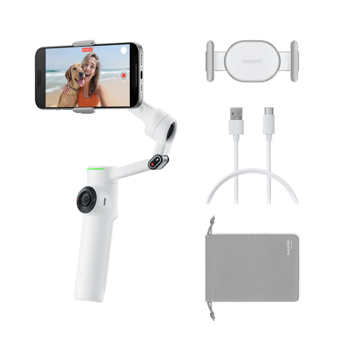 Insta360 Flow 2 Pro Standalone white