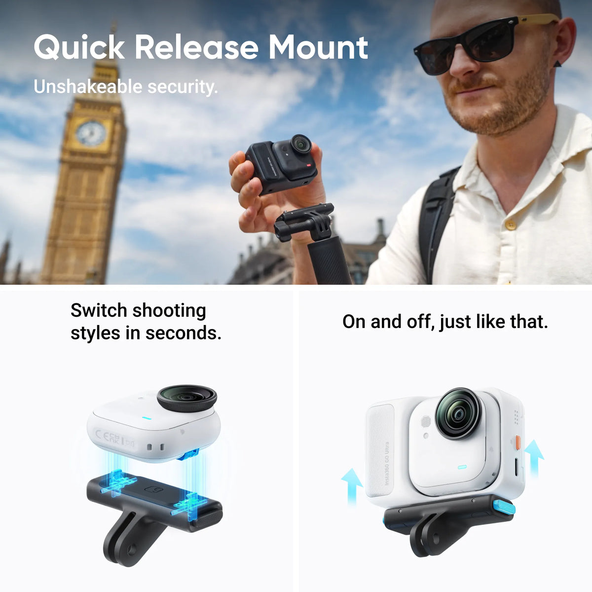 Insta360 GO Ultra Creator Bundle / Arctic White