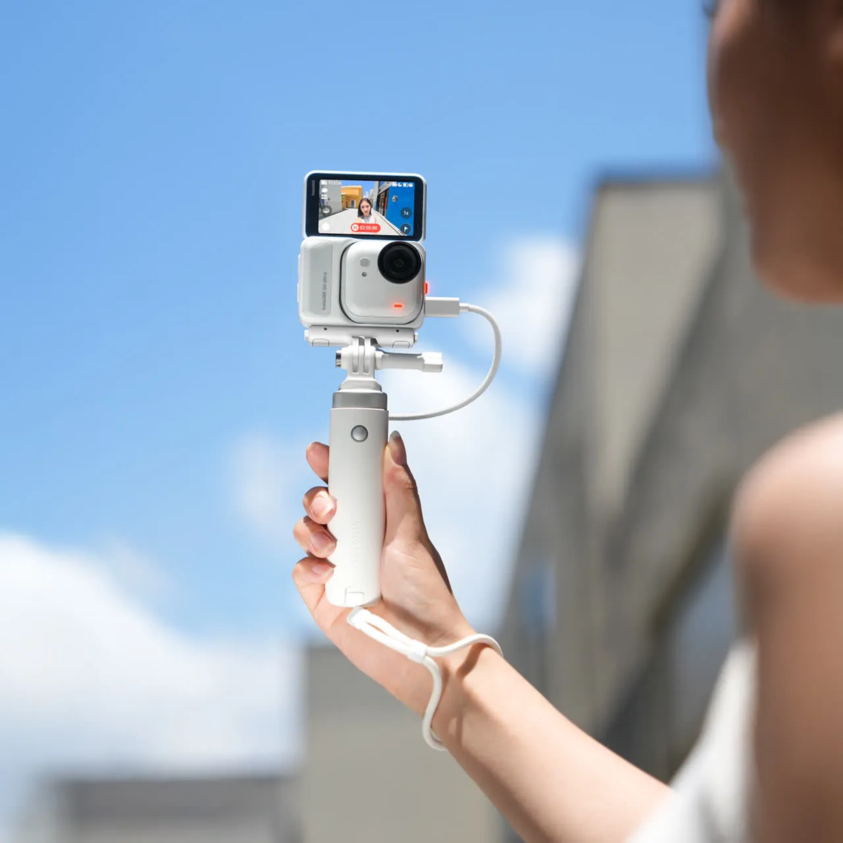 Insta360 GO Ultra Quick Release Mount（Arctic White）